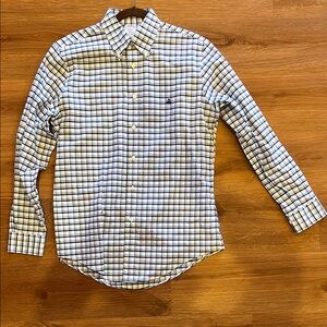 Brooks Brothers White and Blue Plaid Shirt